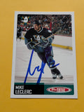 Mike Leclerc Signed Anaheim Ducks Card A