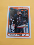 Randy Wood Signed New York Islanders Card E