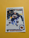 Rich Peverley Signed Atlanta Thrashers Card A