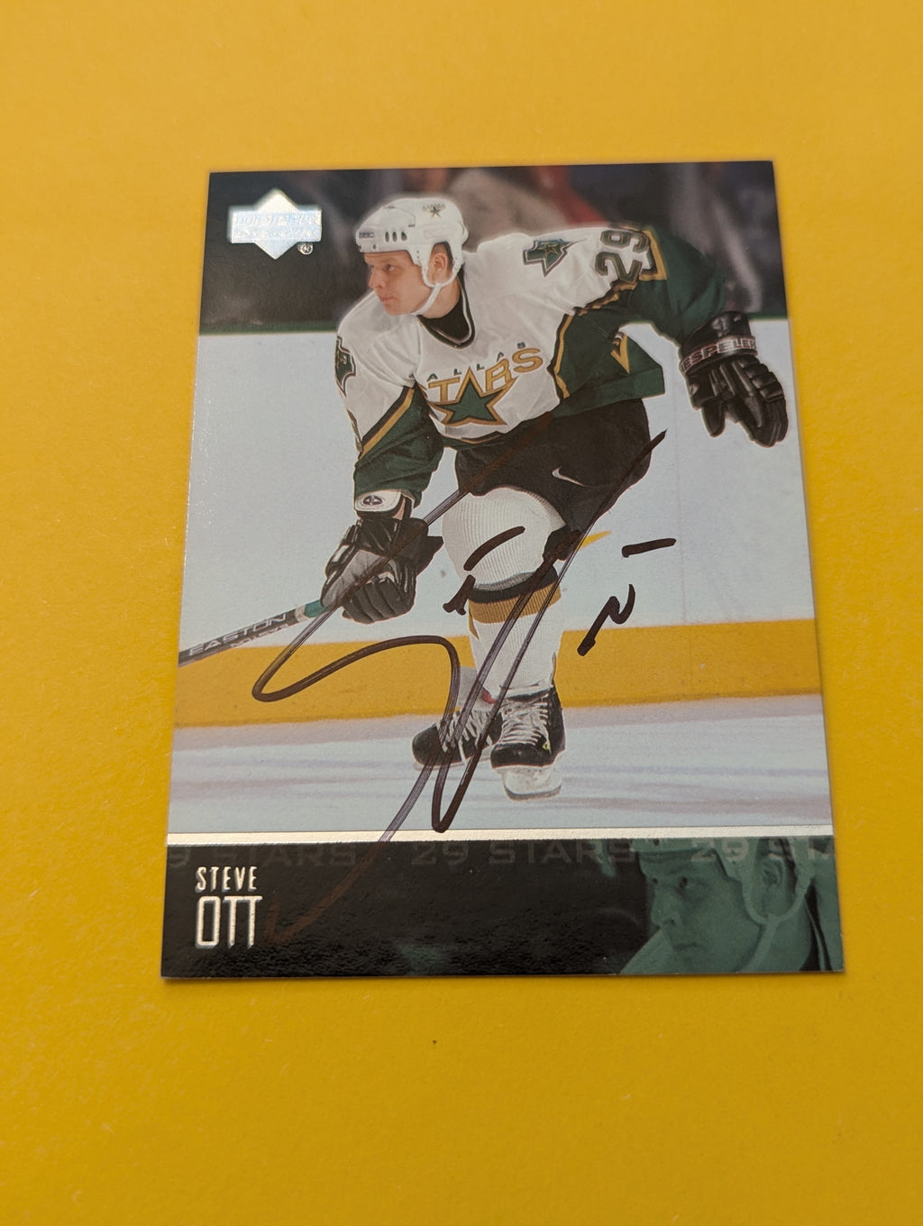 Steve Ott Signed Dallas Stars Card