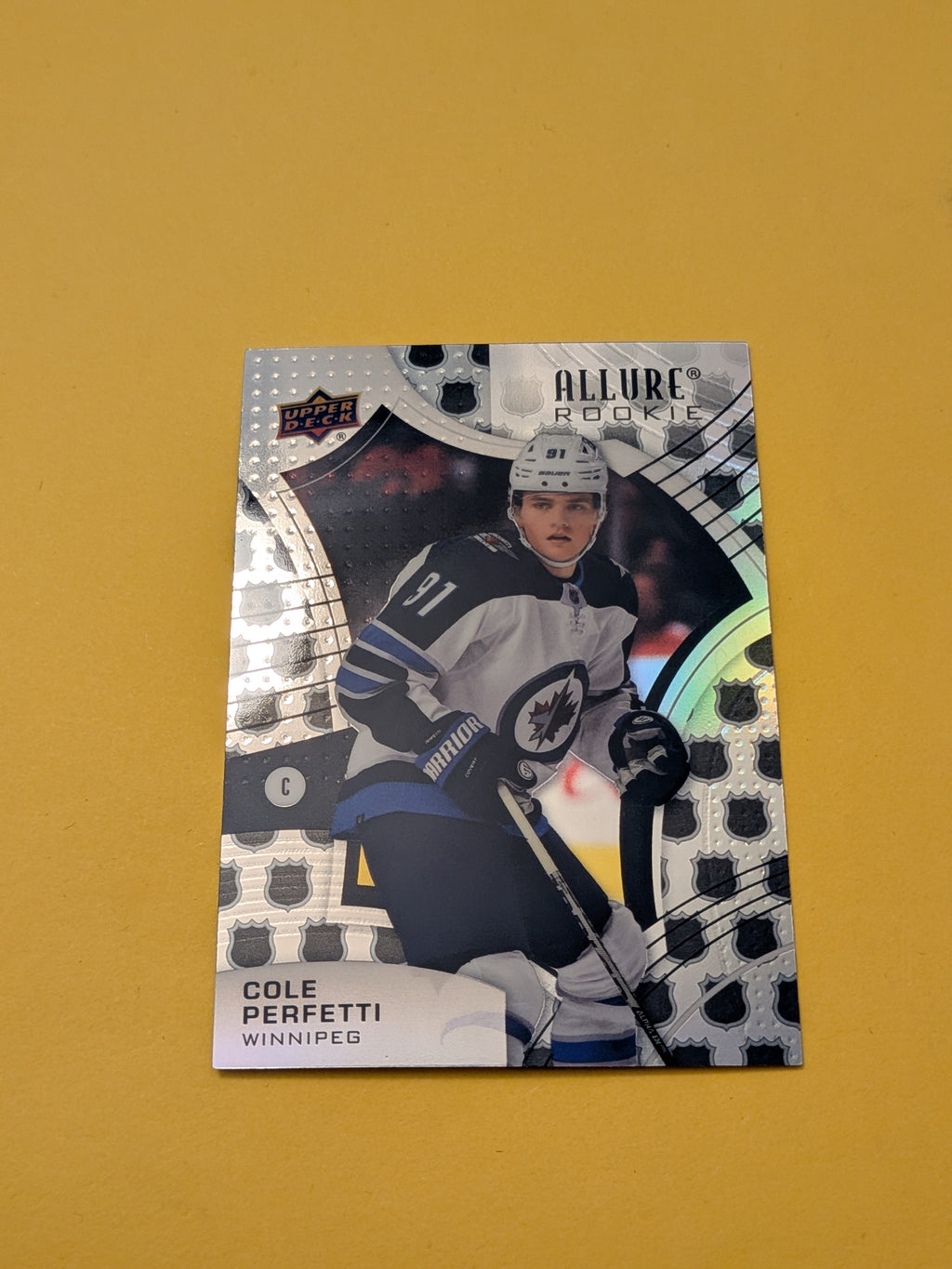 Cole Perfetti 21-22 Allure Rookie NHL Shield 2005 Card