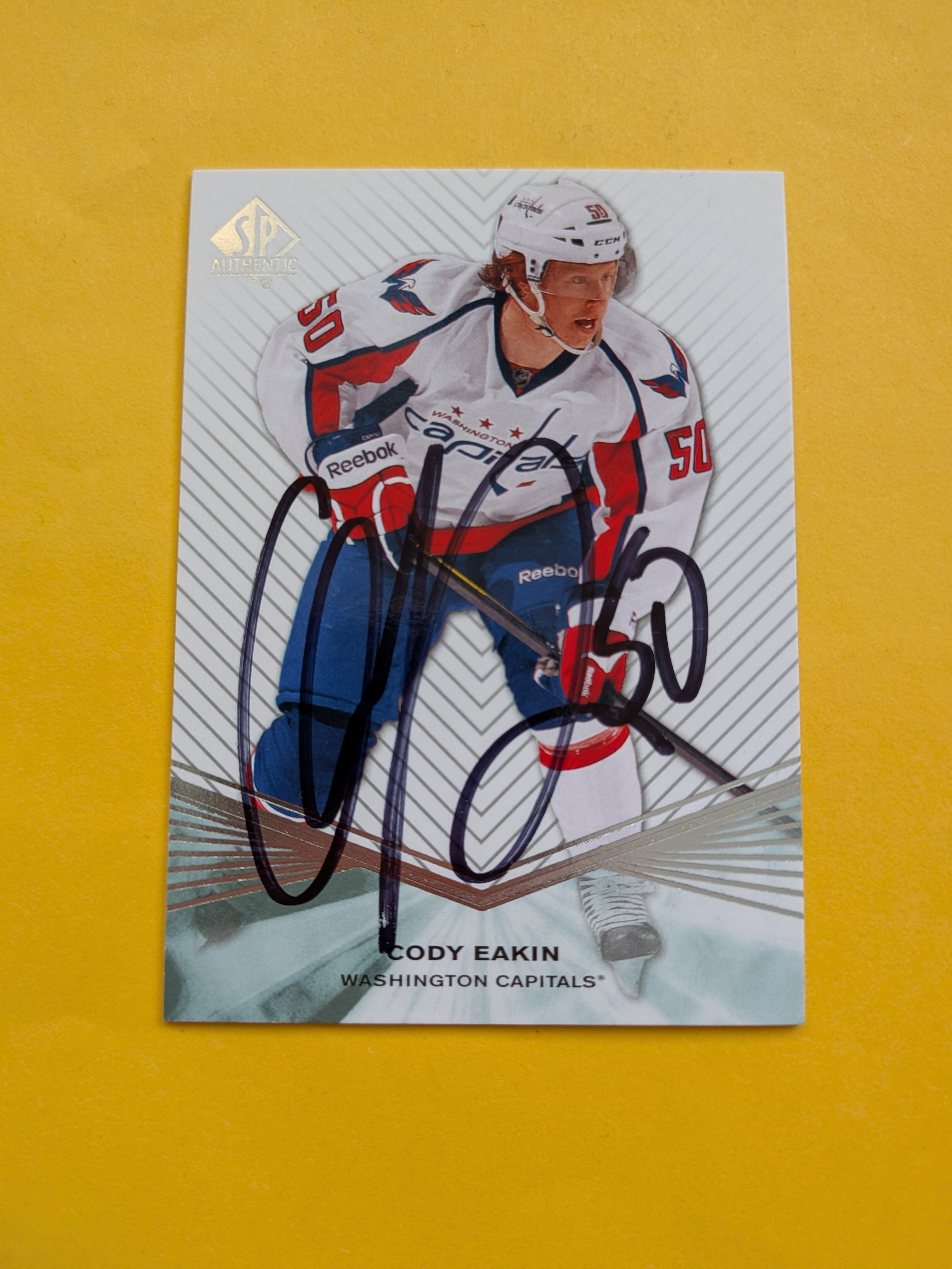 Cody Eakin Signed Washington Capitals Rookie Card B