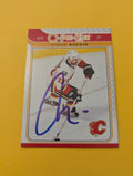 Adrian Aucoin Signed Calgary Flames Card