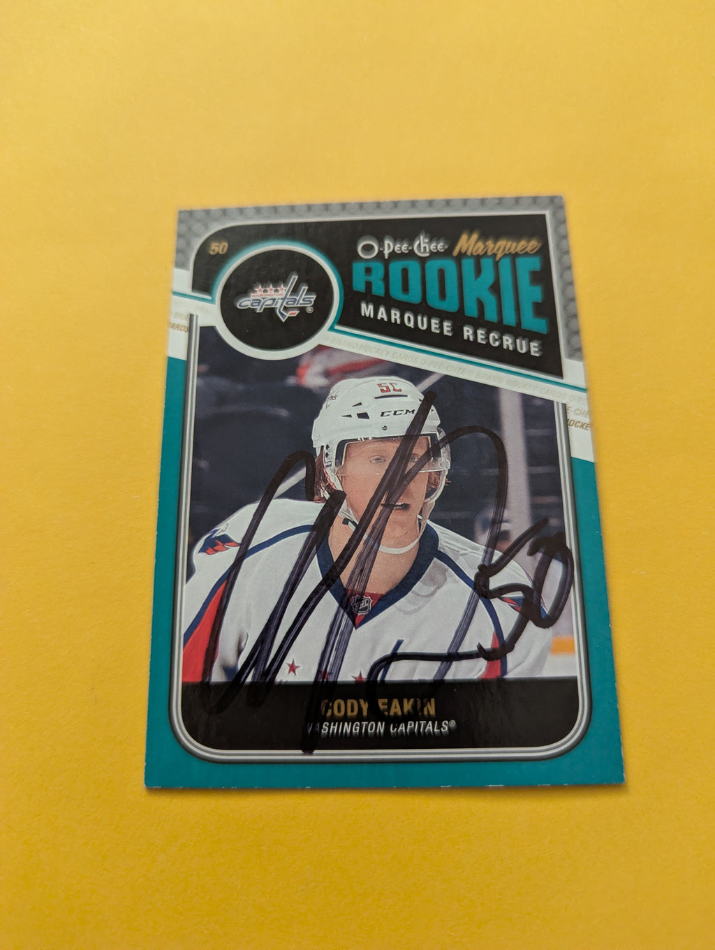 Cody Eakin Signed Washington Capitals Rookie Card