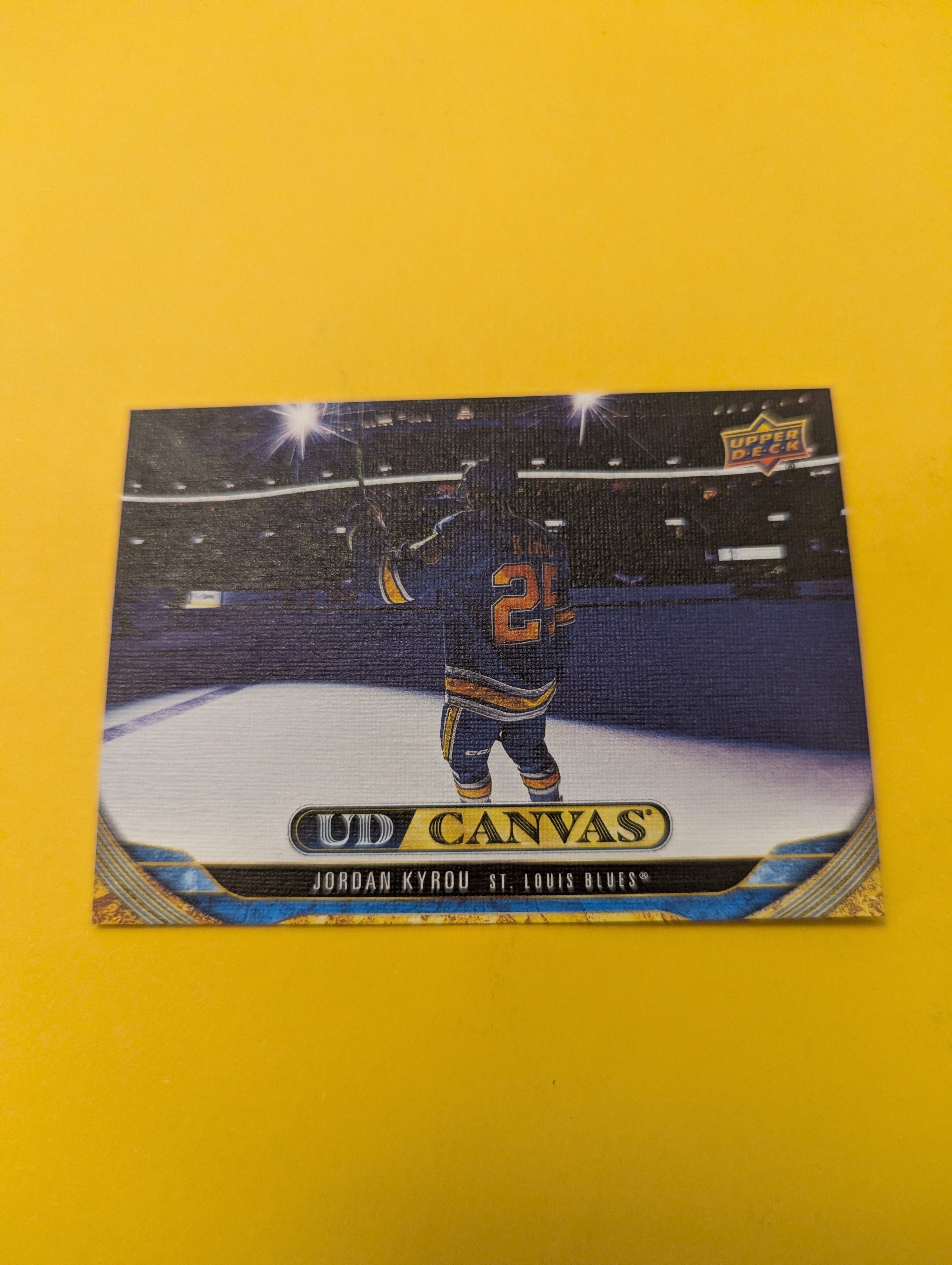 Jordan Kyrou 24-25 Upper Deck UD Canvas Card