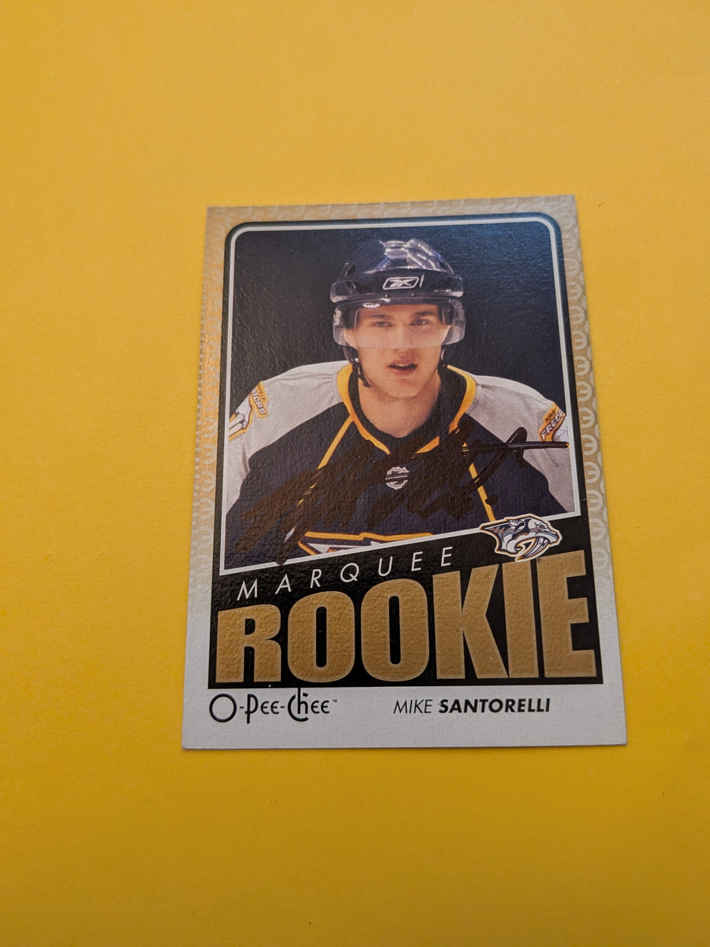 Mike Santorelli Signed Nashville Predators Rookie Card B
