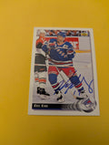 Kris King Signed New York Rangers Card