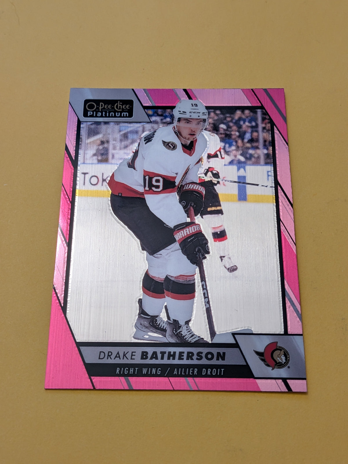 Drake Batherson 23-24 OPC Platinum Matte Pink Card