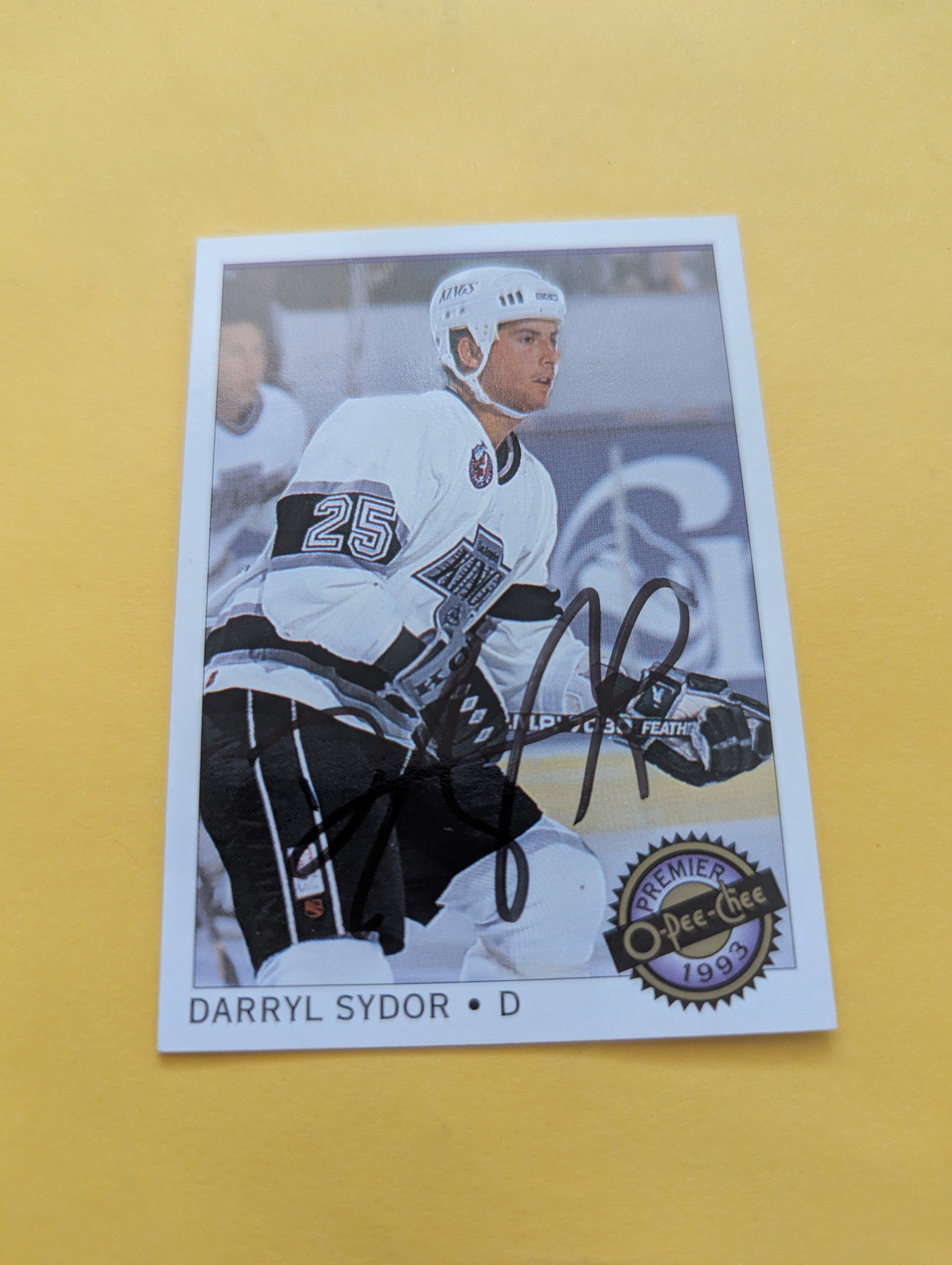 Darryl Sydor Signed Los Angeles Kings Card