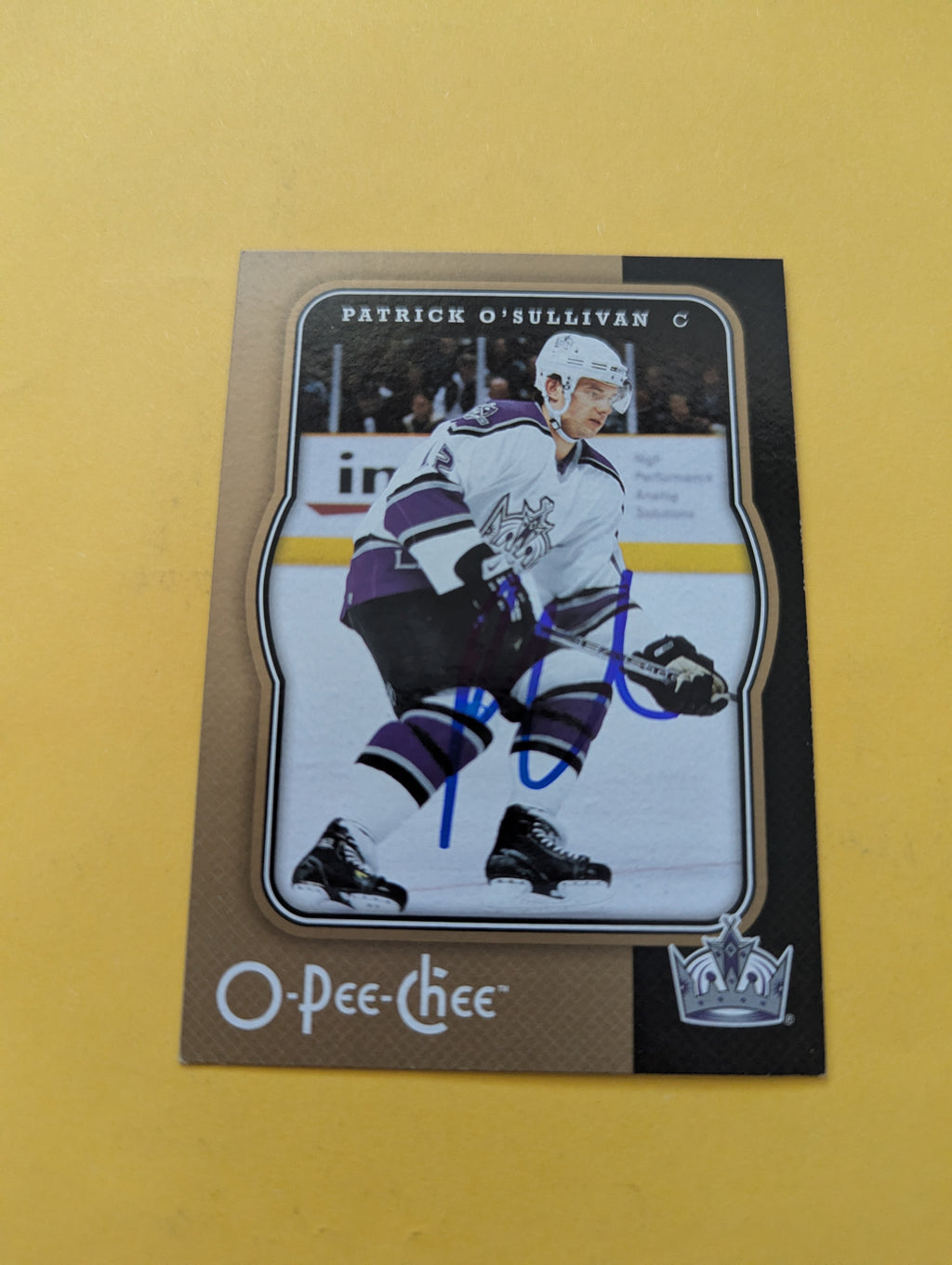 Patrick O'Sullivan Signed Los Angeles Kings Card F