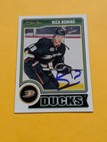 Nick Bonino Signed Anaheim Ducks Card C