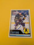 Drew Stafford Signed Buffalo Sabres Card G