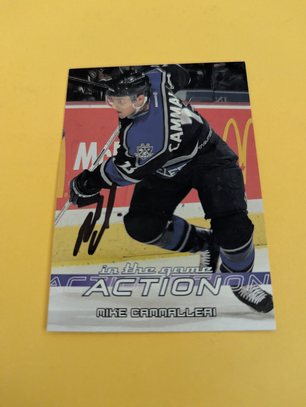 Mike Cammalleri Signed Los Angeles Kings Card A