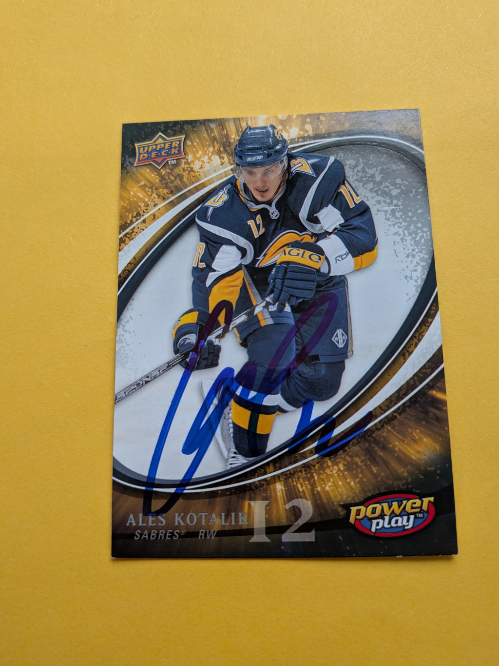 Ales Kotalik Signed Buffalo Sabres Card A