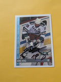Kris King Signed New York Rangers Card A
