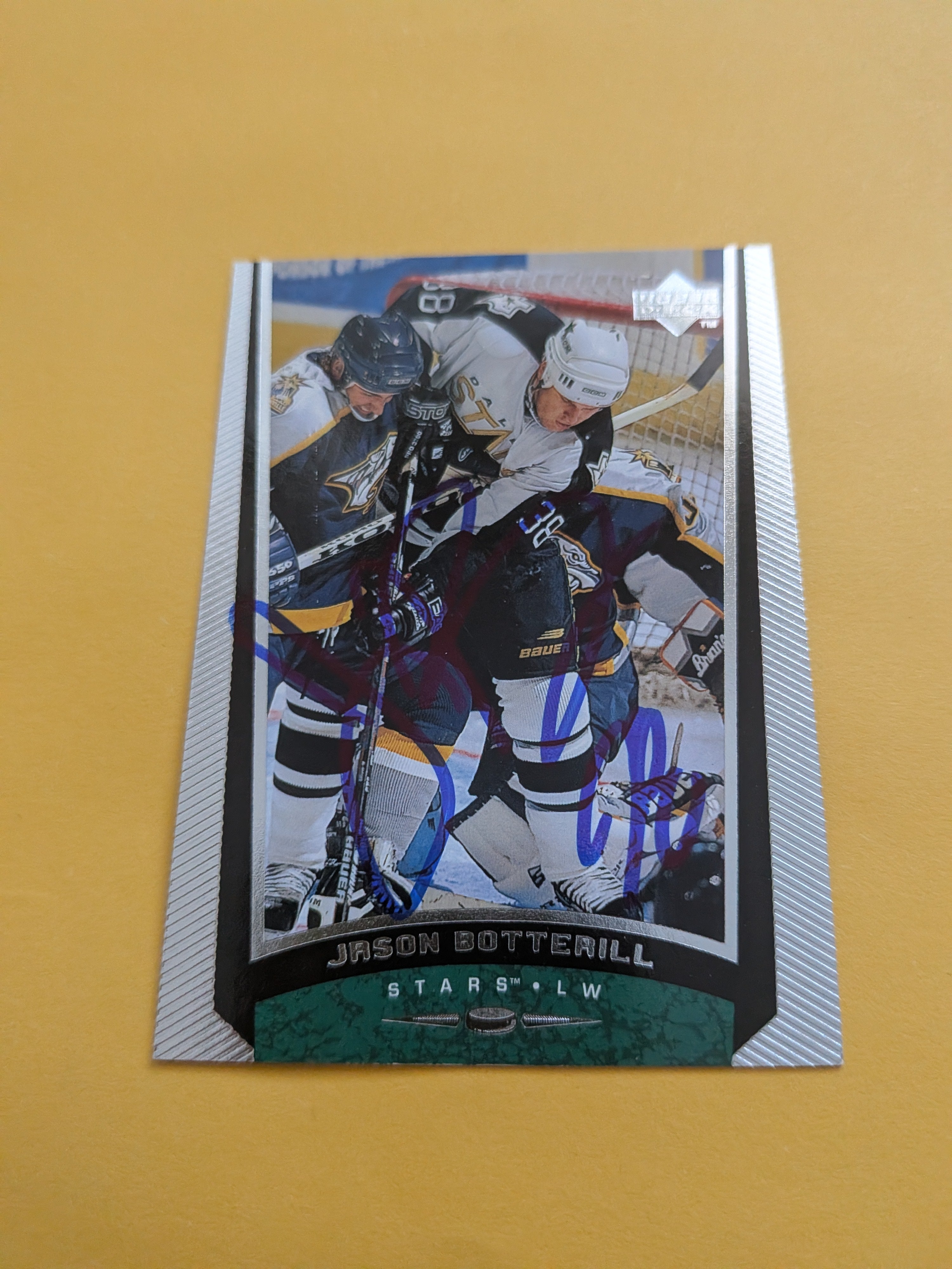 Jason Botterill Signed Dallas Stars Card A