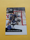 Vincent Riendeau Signed St. Louis Blues Card D