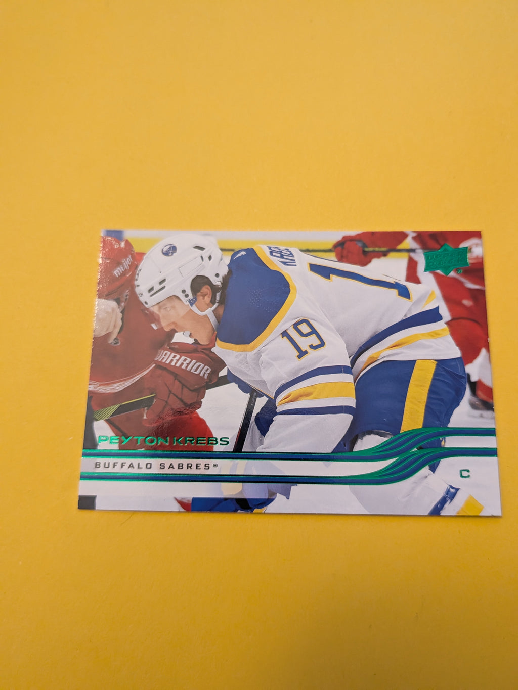 Peyton Krebs 25-26 Upper Deck Green Holiday Card