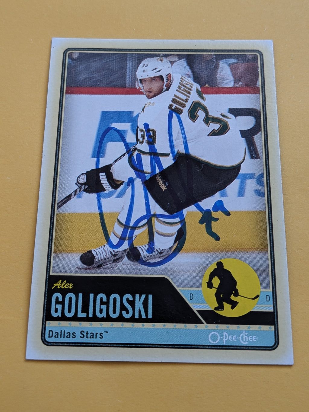 Alex Goligoski Signed Dallas Stars Card C