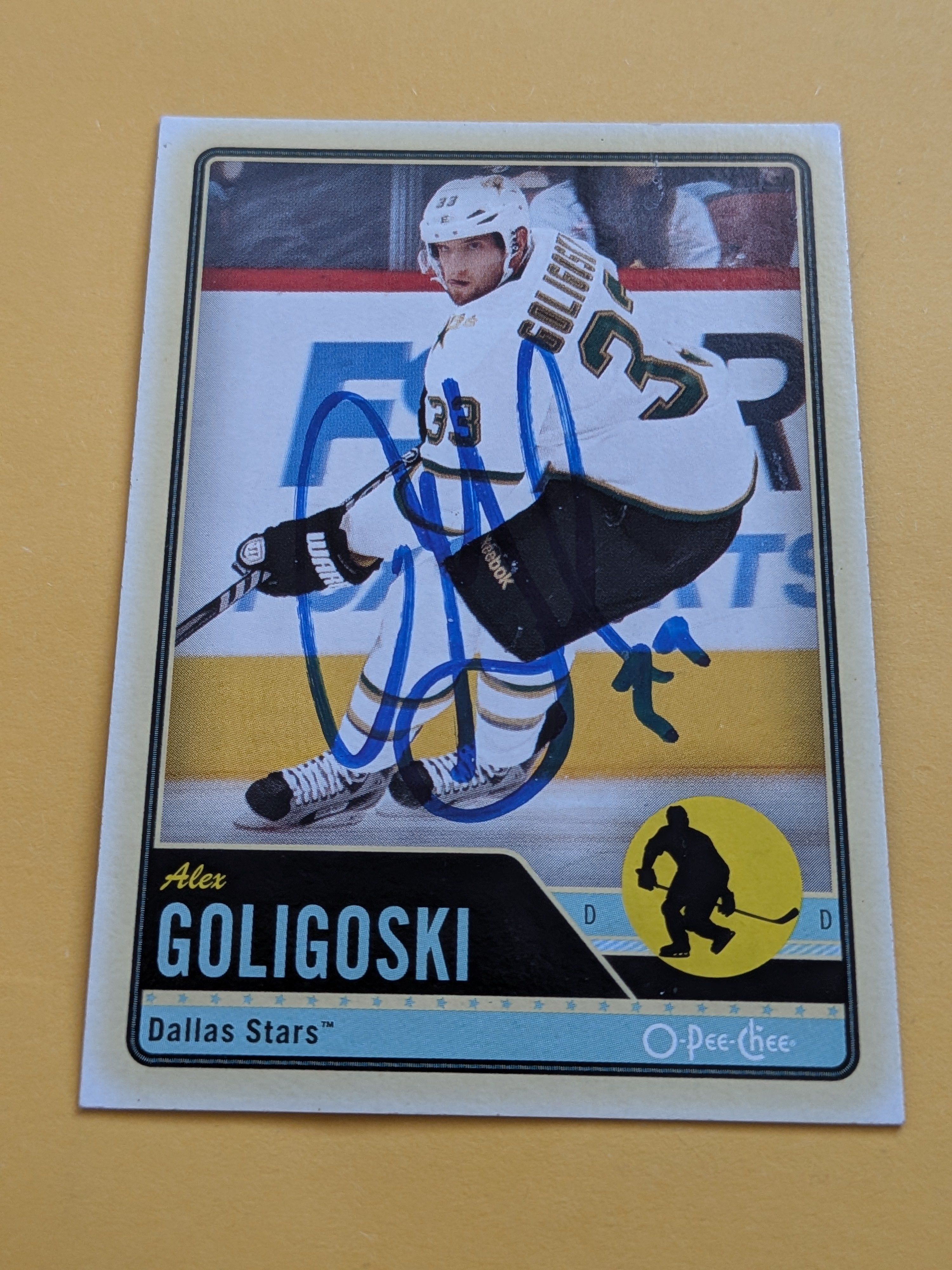 Alex Goligoski Signed Dallas Stars Card C