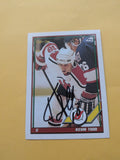 Kevin Todd Signed New Jersey Devils Card G