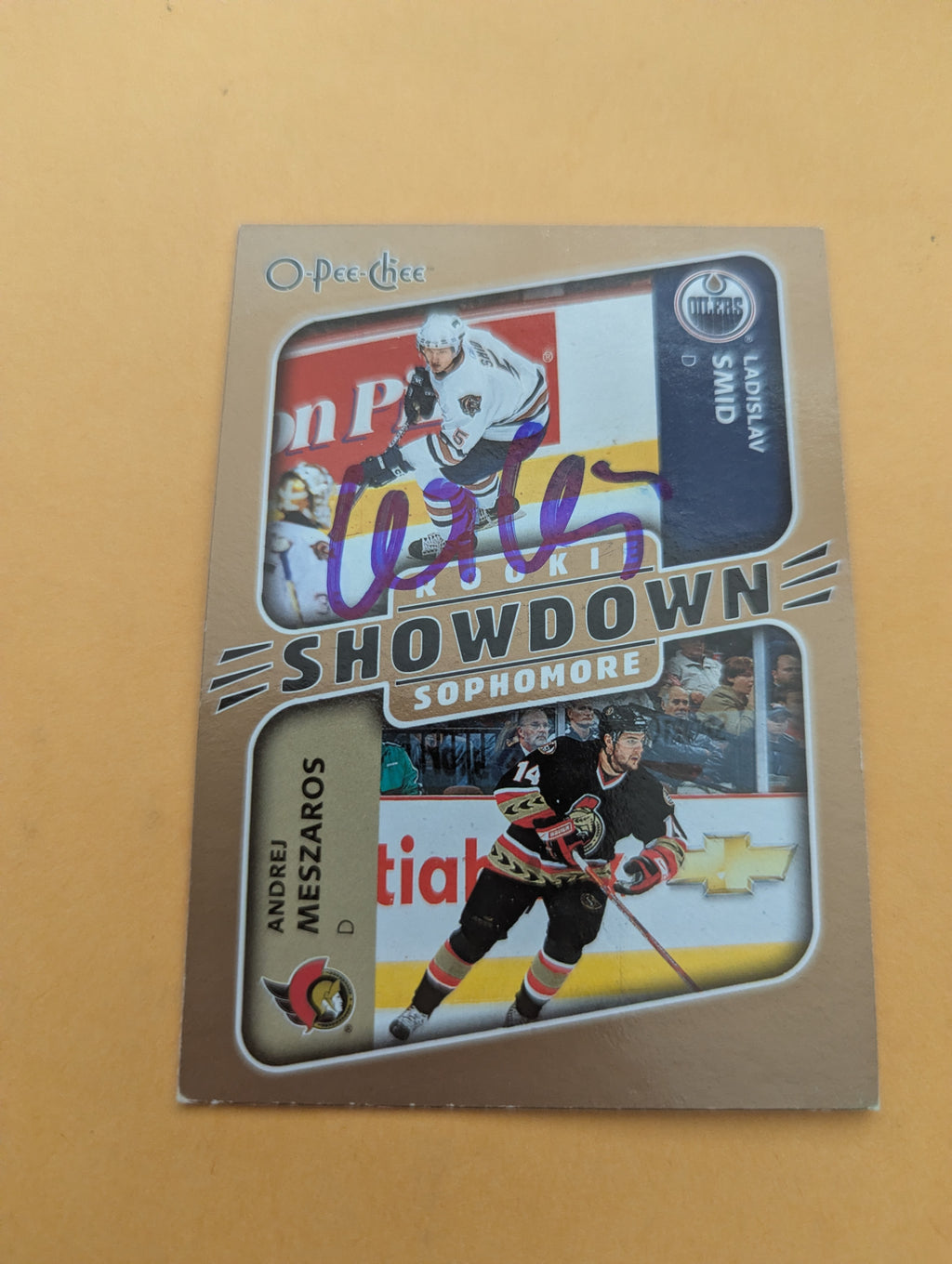 Ladislav Smid Signed Edmonton Oilers Card