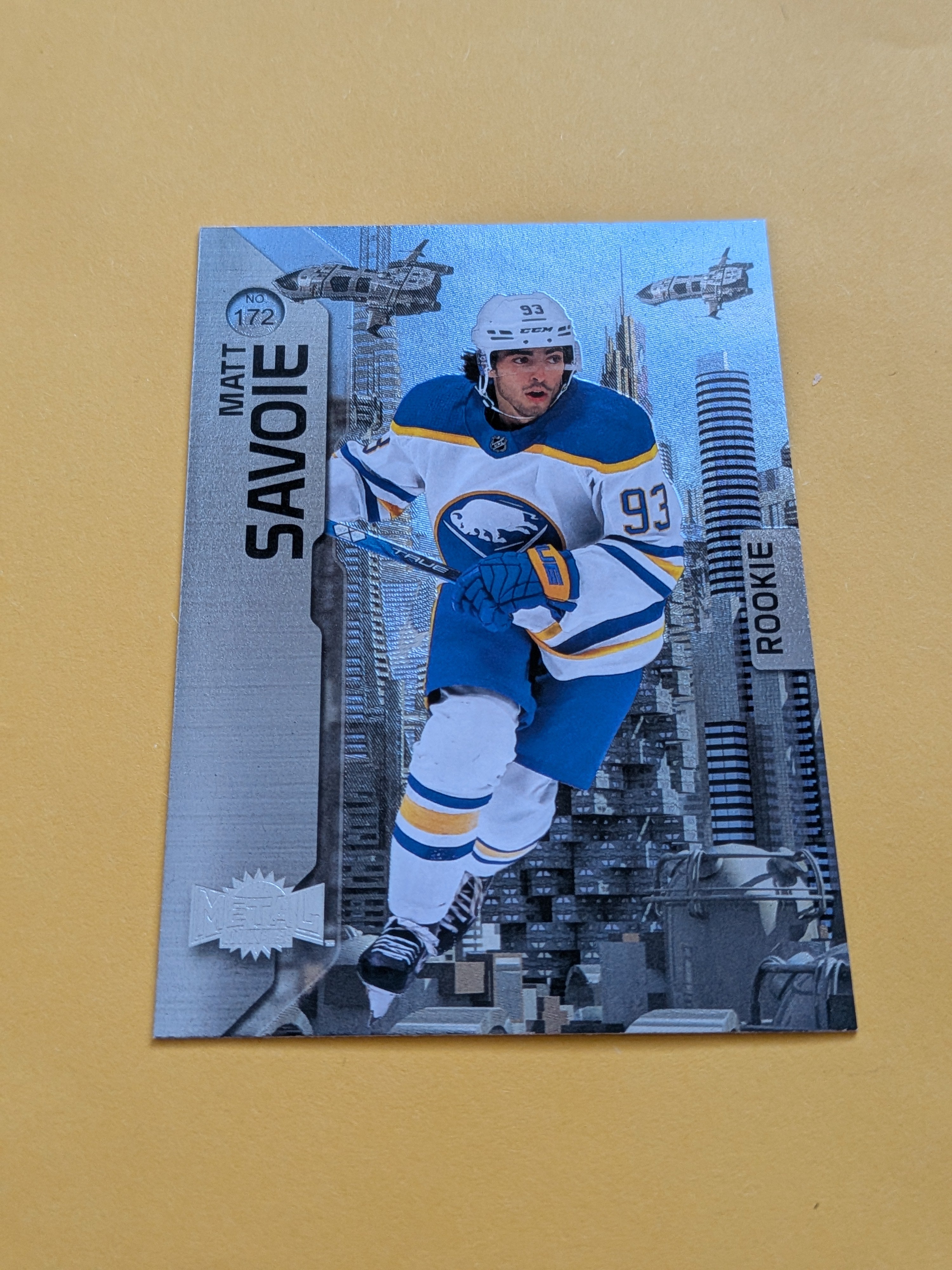 Matt Savoie 23-24 Skybox Metal Universe Rookie Card