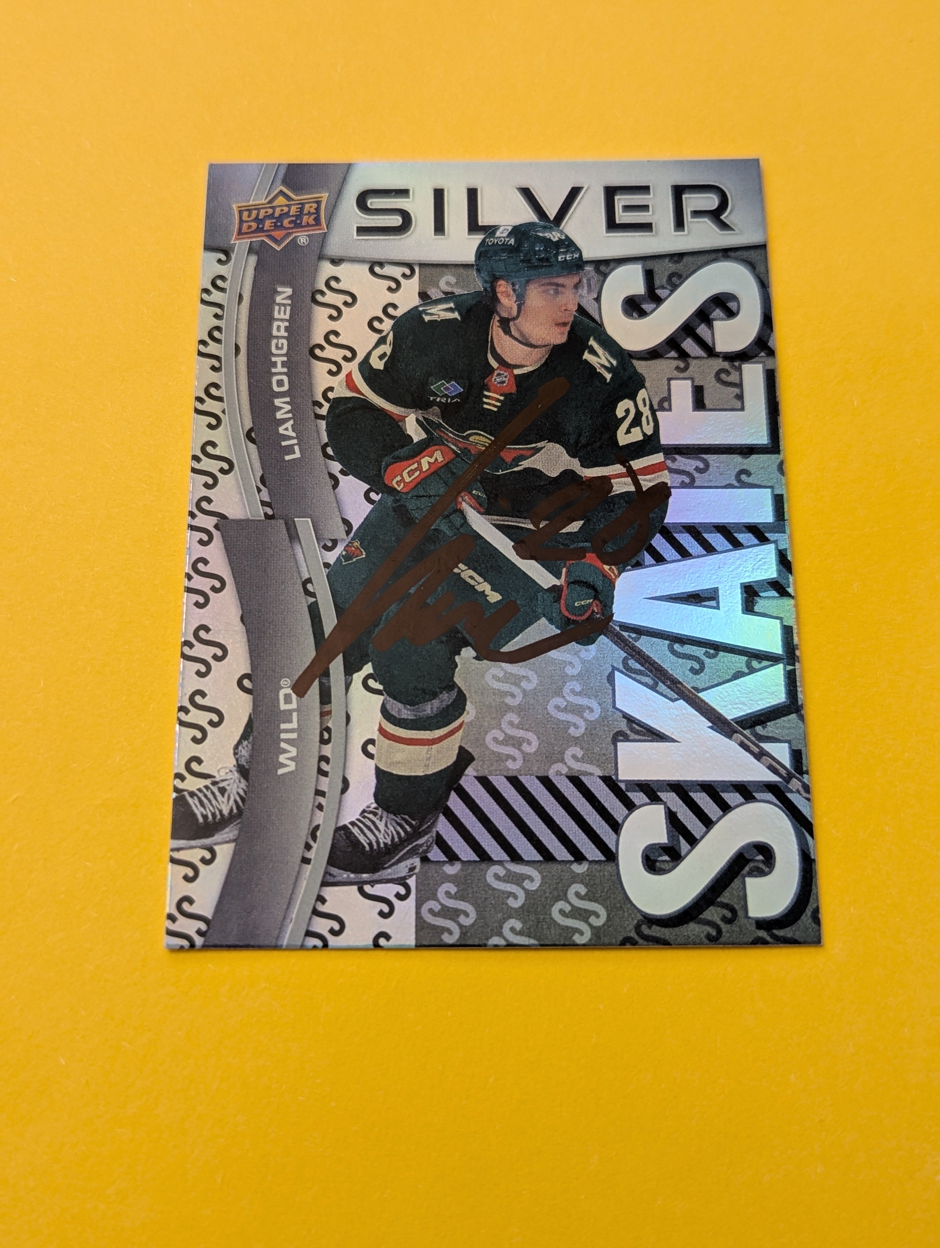 Liam Ohgren Signed Minnesota Wild Card Vancouver Canucks