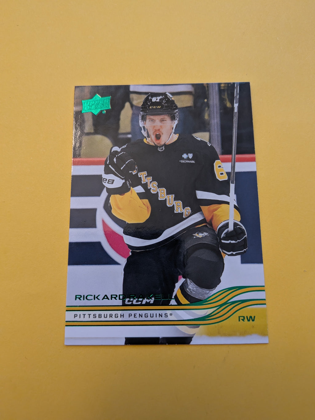 Rickard Rakell 25-26 Upper Deck Green Holiday Card