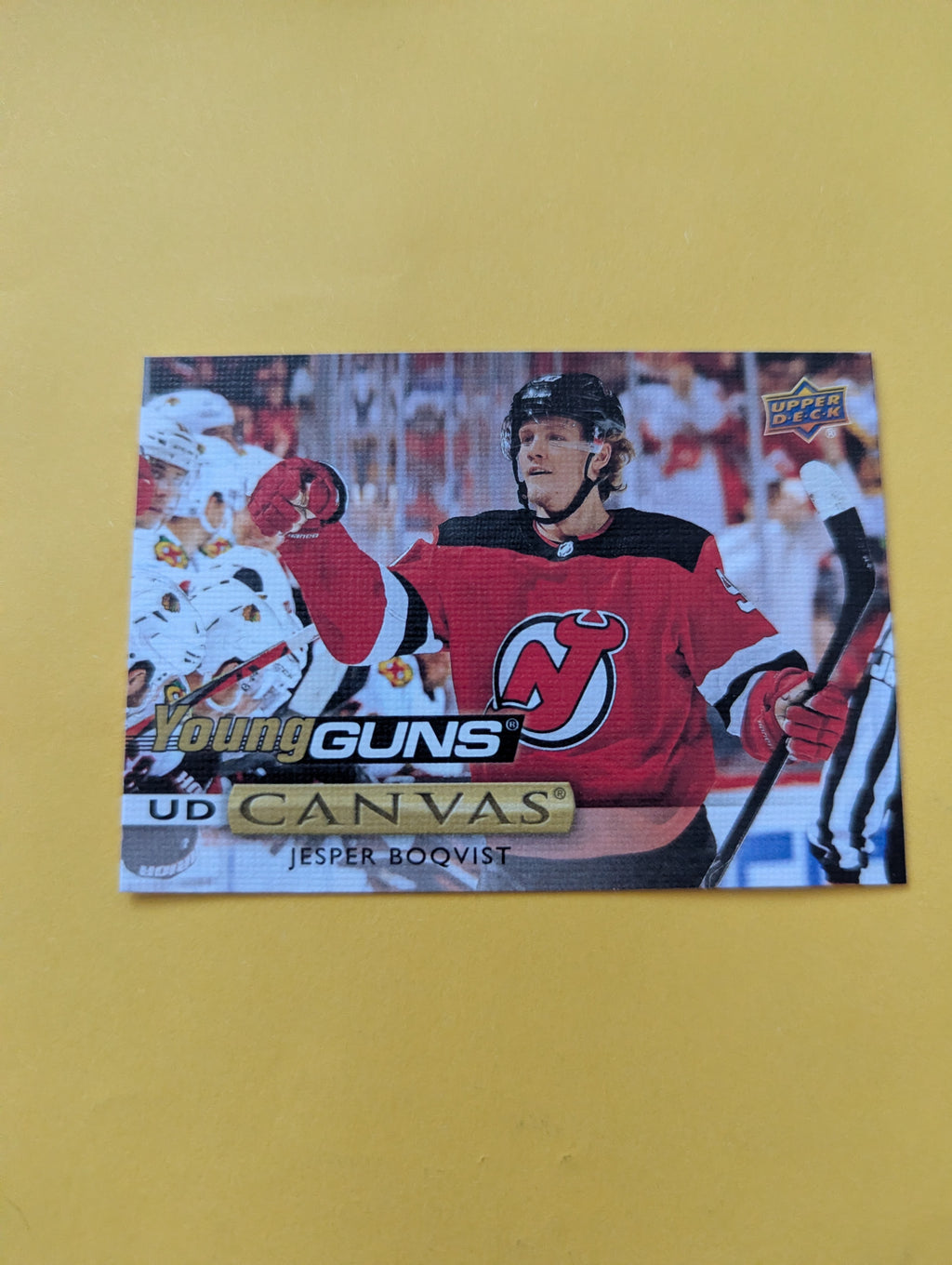 Jesper Boqvist 19-20 Upper Deck Young Guns Canvas Rookie Card