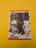 Doug Bodger Signed Buffalo Sabres Card C