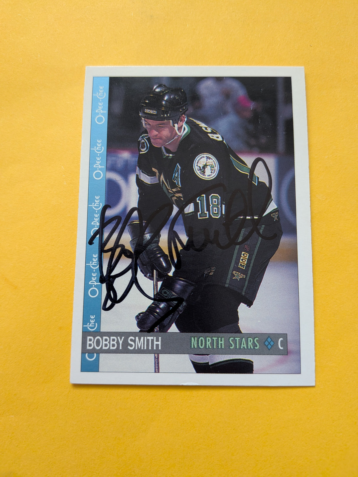 Bobby Smith Signed Minnesota North Stars Card E