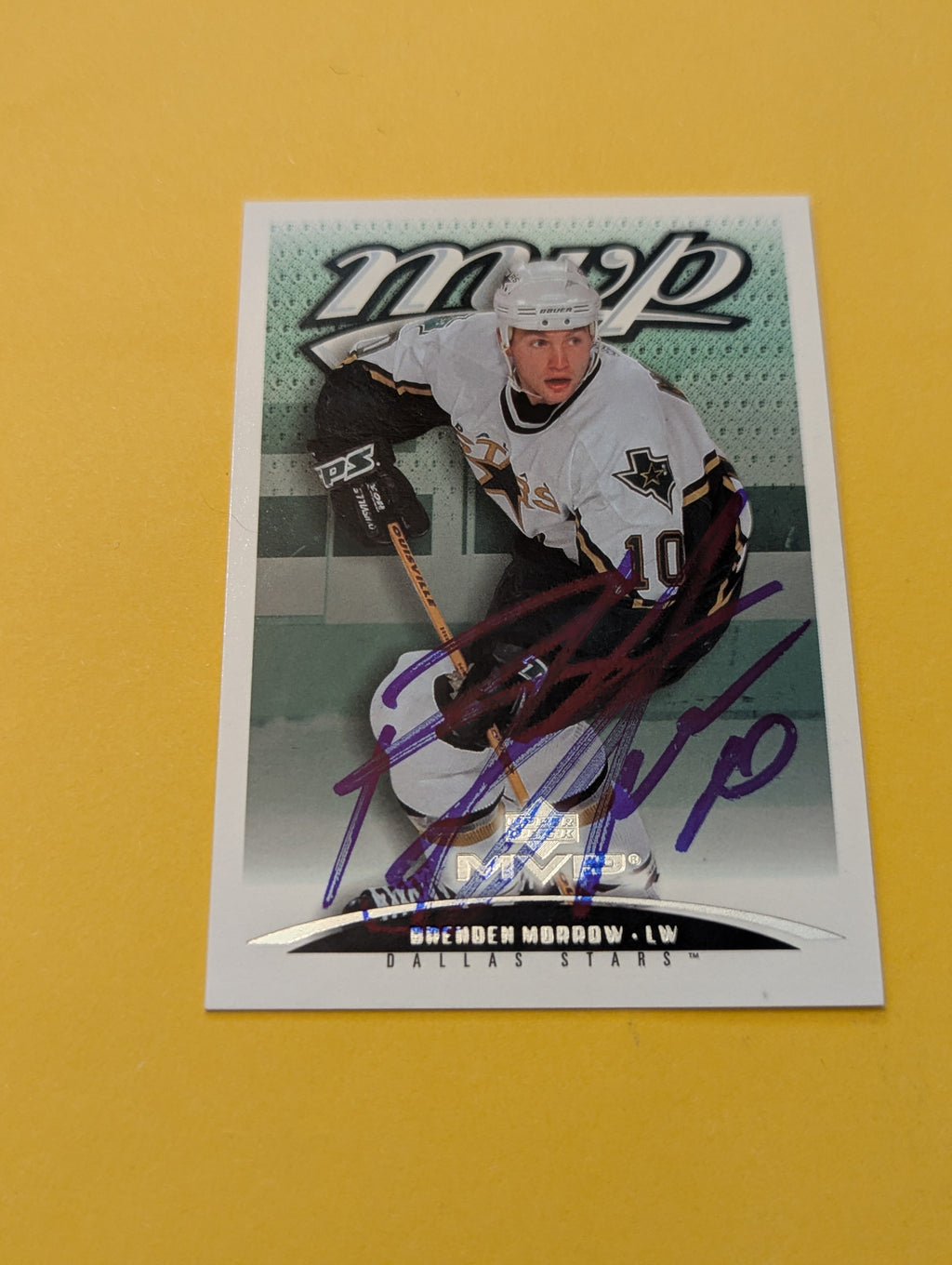 Brenden Morrow Signed Dallas Stars Card