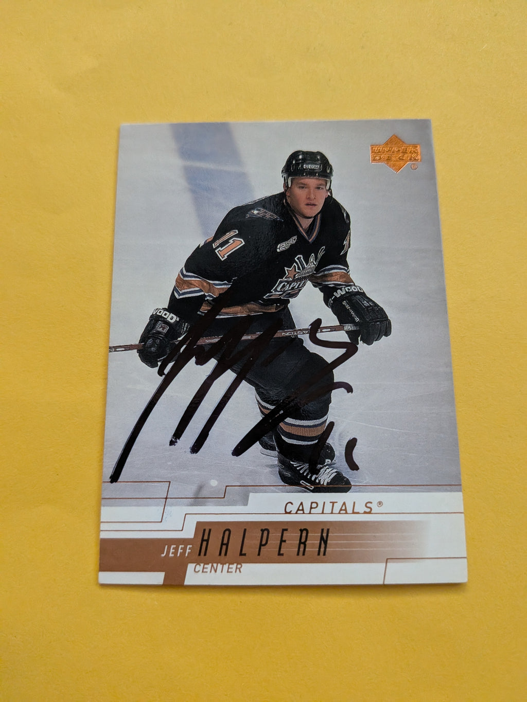 Jeff Halpern Signed Washington Capitals Card A