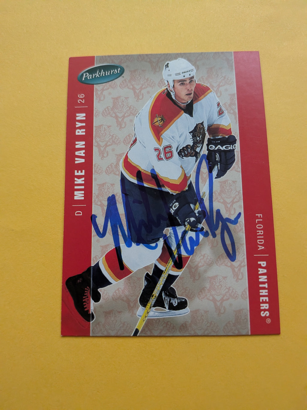 Mike Van Ryn Signed Florida Panthers Card A