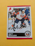 Matt Moulson Signed New York Islanders Card A