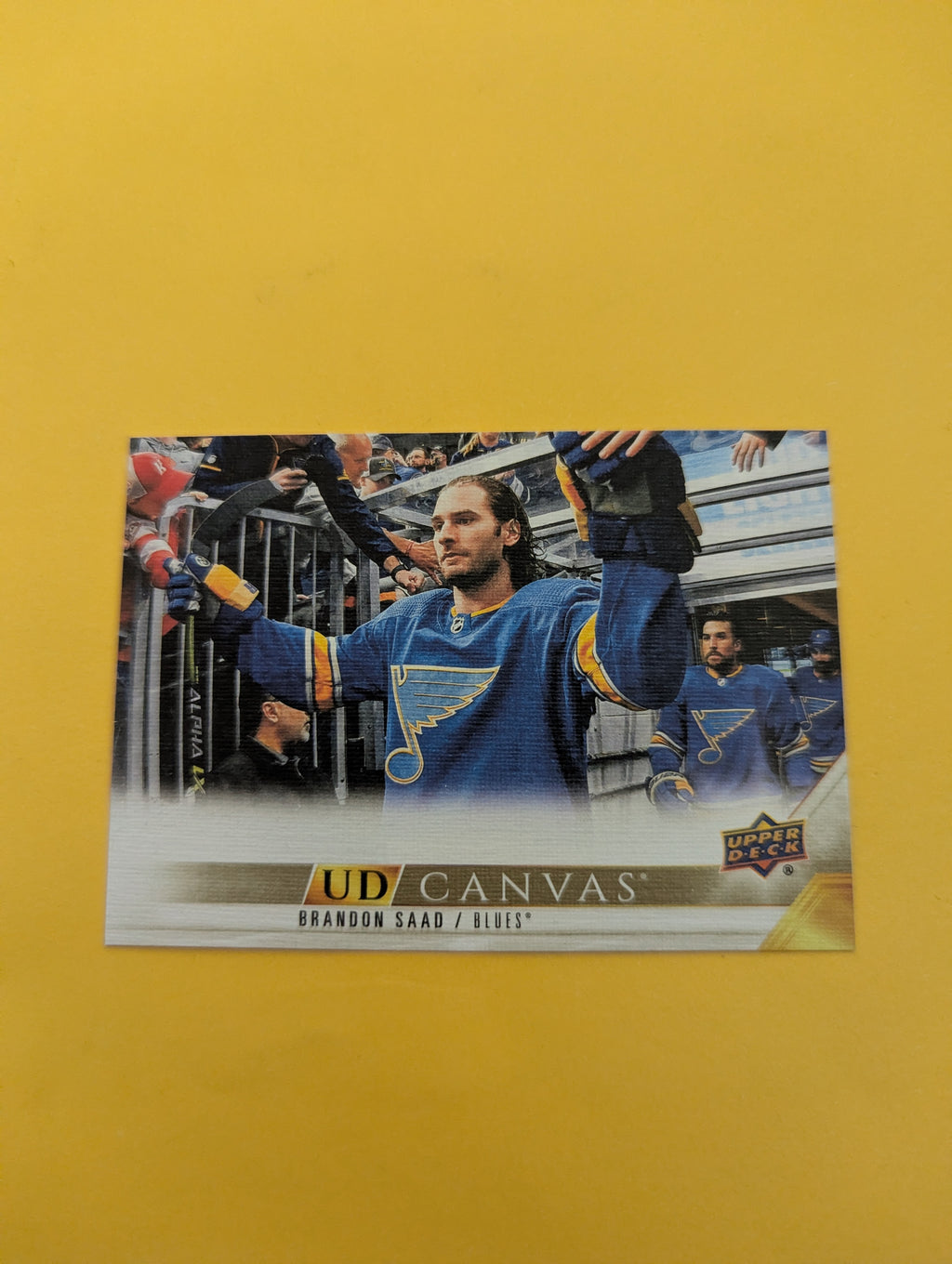 Brandon Saad 22-23 Upper Deck UD Canvas Card