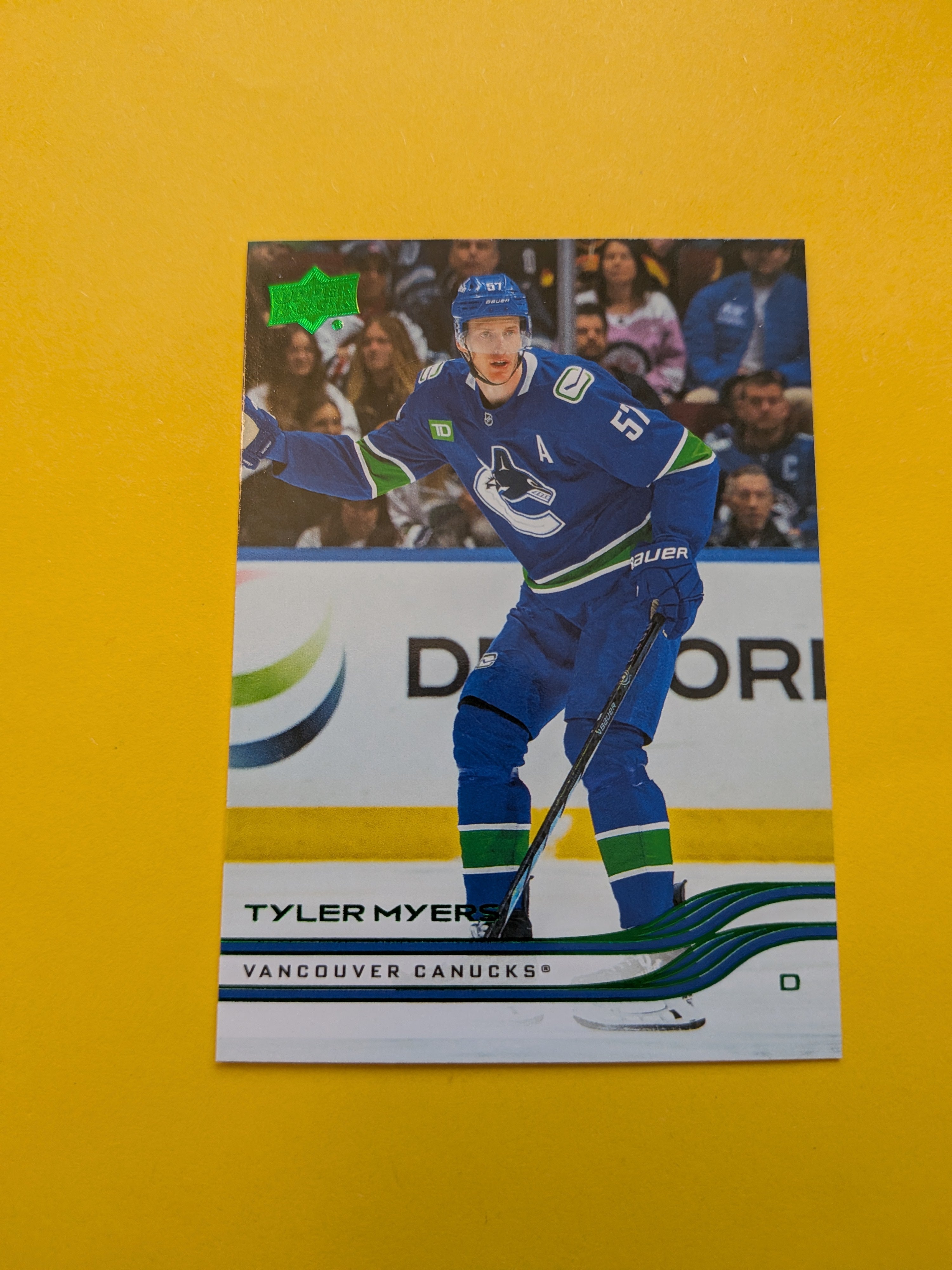Tyler Myers 25-26 Upper Deck Green Holiday Card