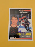 Steve Larmer Signed Chicago Blackhawks Card B