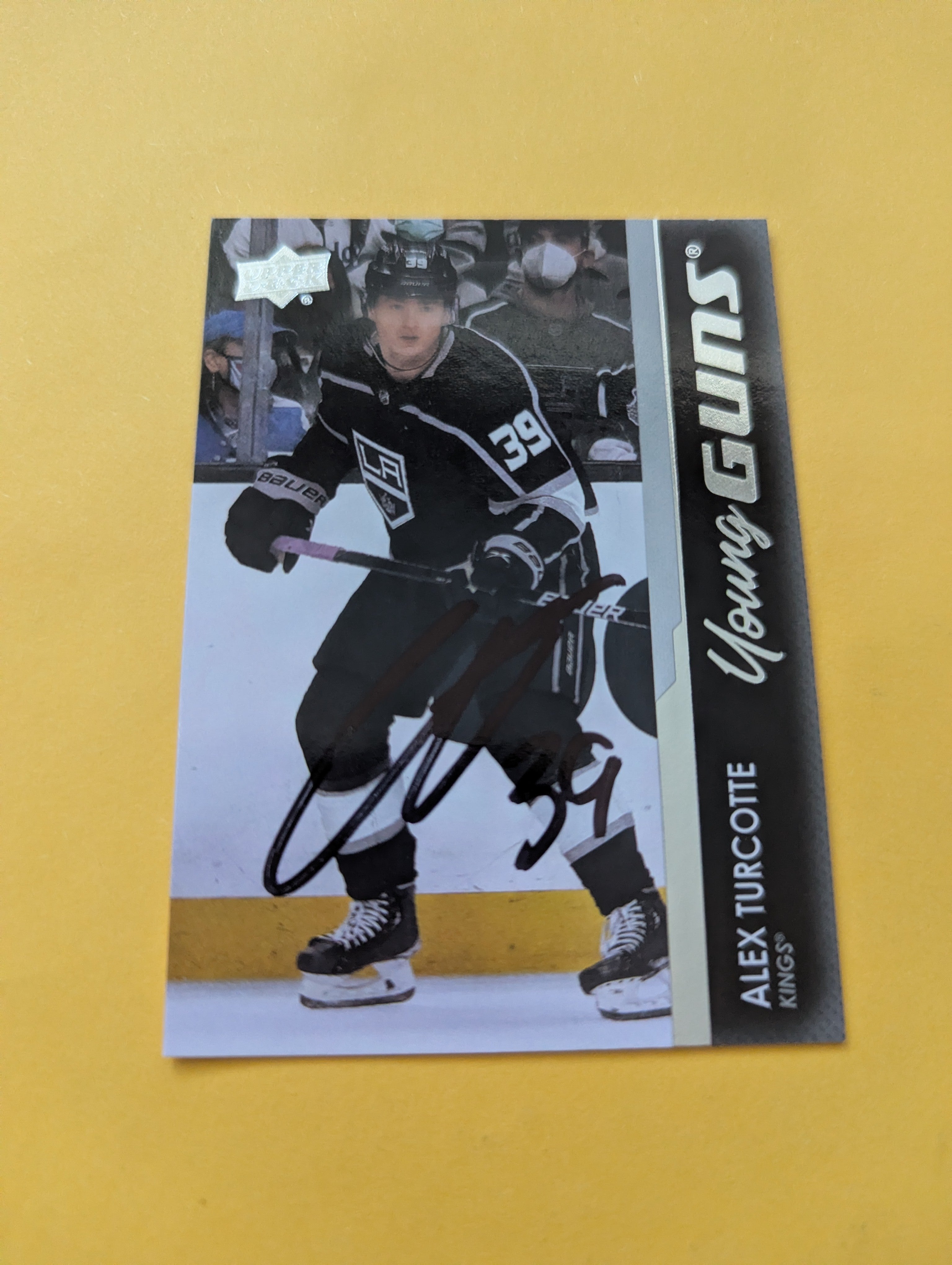 Alex Turcotte Signed Los Angeles Kings Young Guns Rookie Card