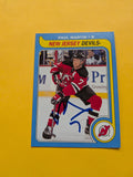 Paul Martin Signed New Jersey Devils Card A