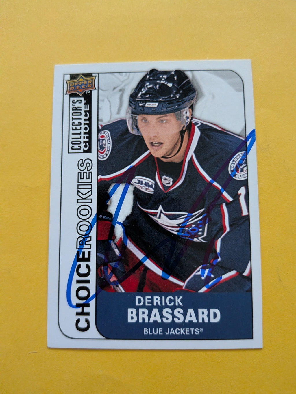 Derick Brassard Signed Columbus Blue Jackets Rookie Card C