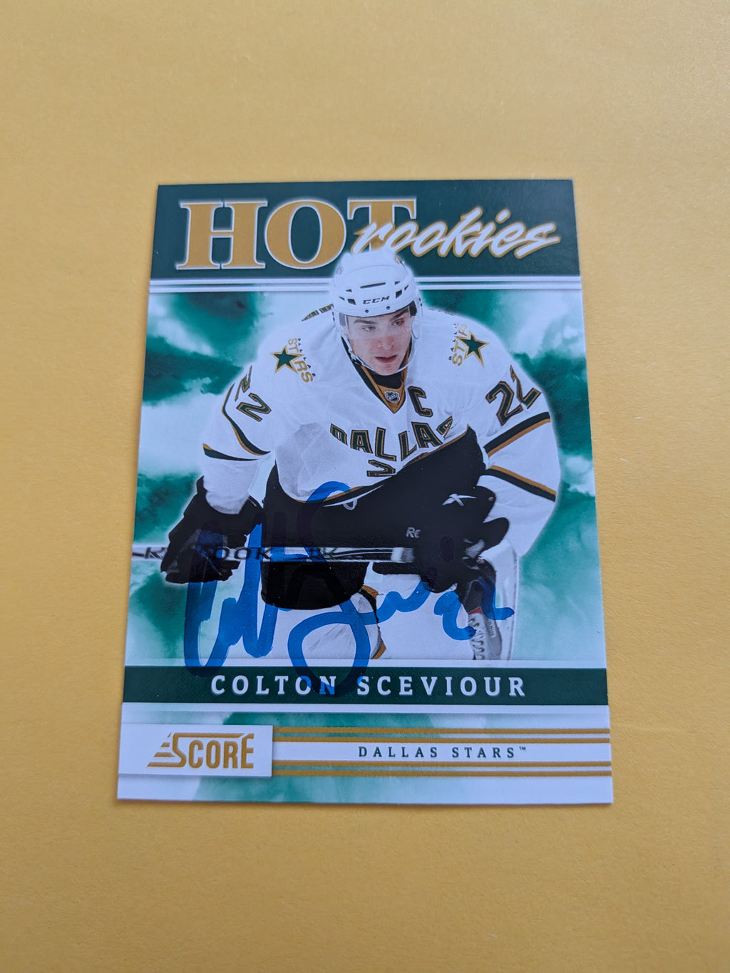 Colton Sceviour Signed Dallas Stars Rookie Card C
