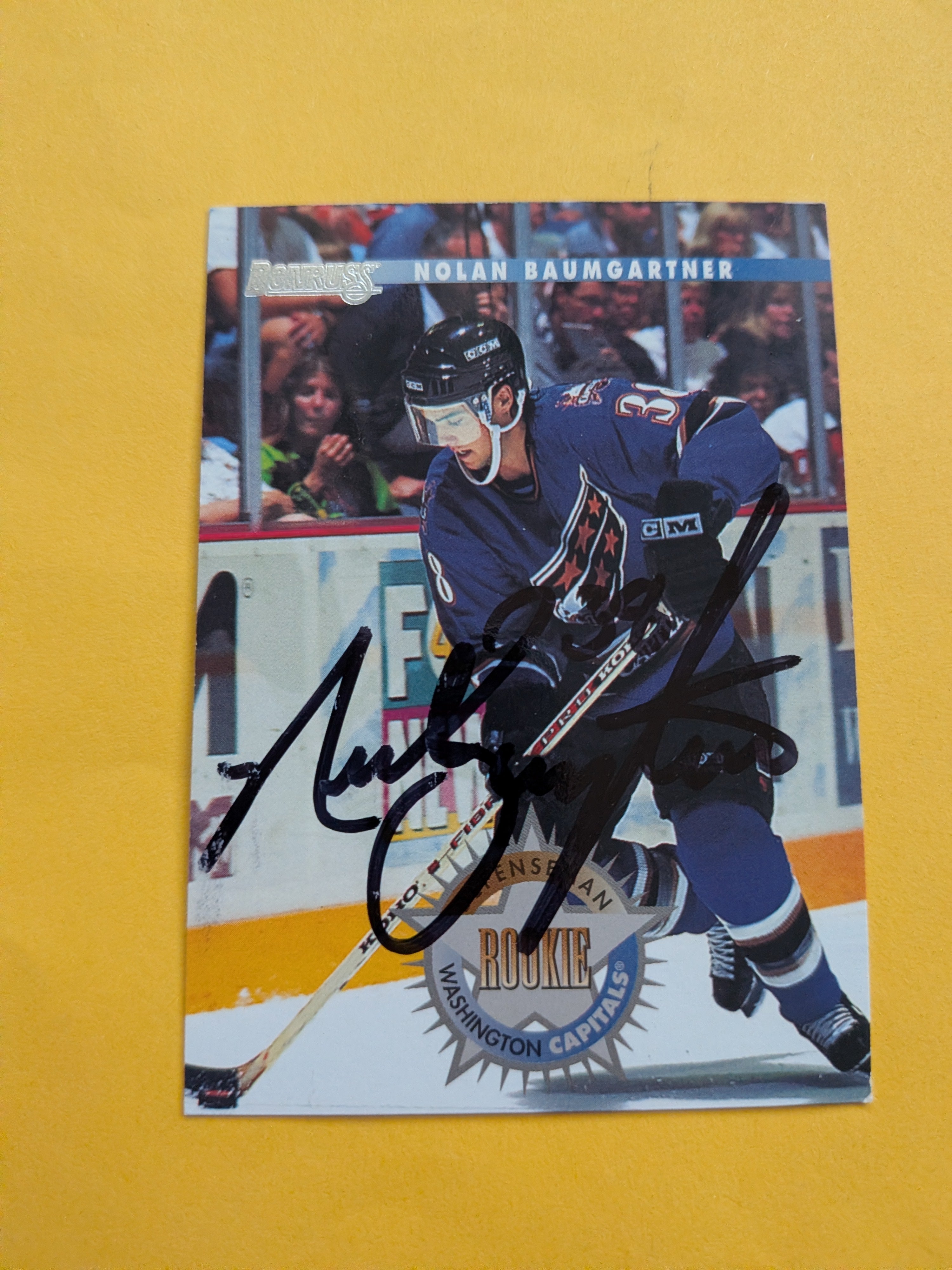 Nolan Baumgartner Signed Washington Capitals Card C