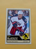 Derek Mackenzie Signed Columbus Blue Jackets Card A