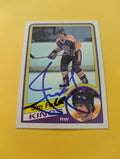 Jim Fox Signed Los Angeles Kings Card
