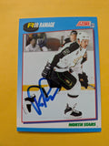 Rob Ramage Signed Minnesota North Stars Card B