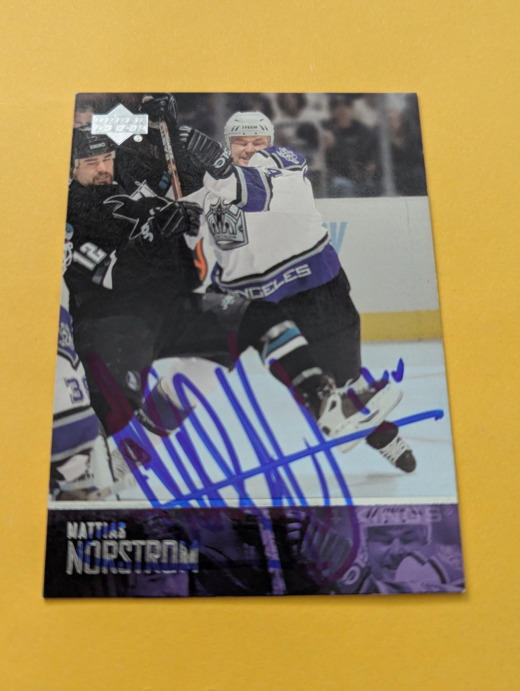 Mattias Norstrom Signed Los Angeles Kings Card