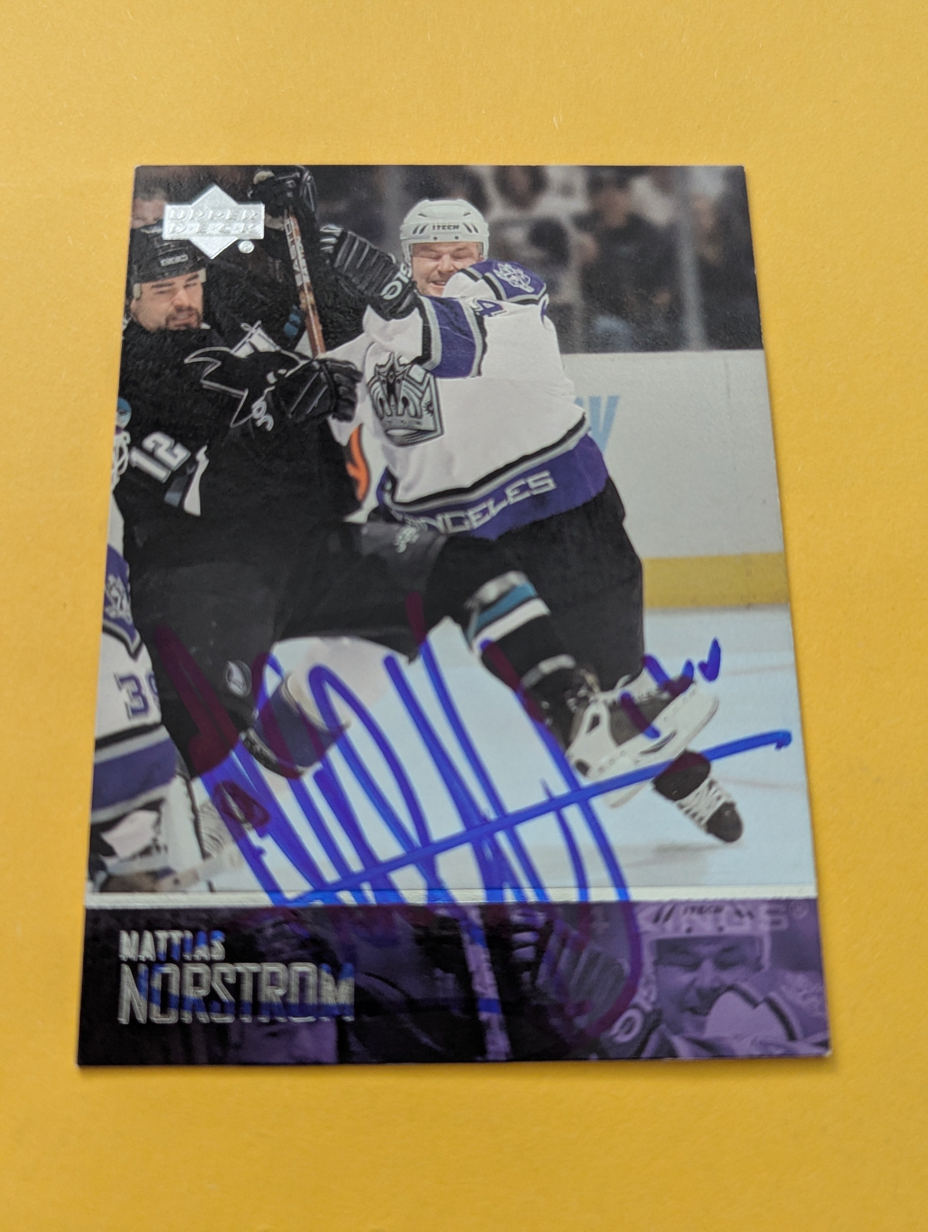Mattias Norstrom Signed Los Angeles Kings Card