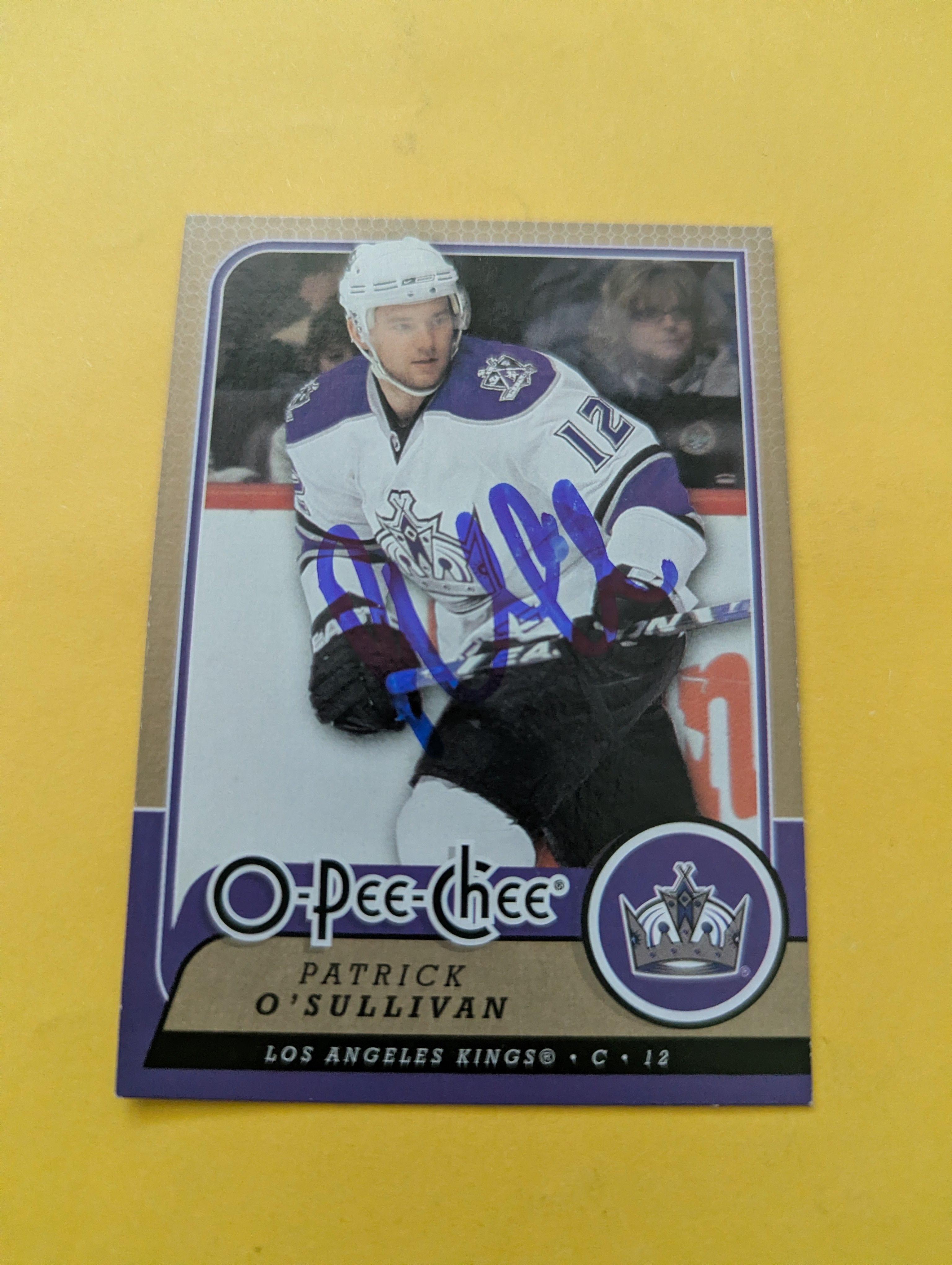 Patrick O'Sullivan Signed Los Angeles Kings Card C